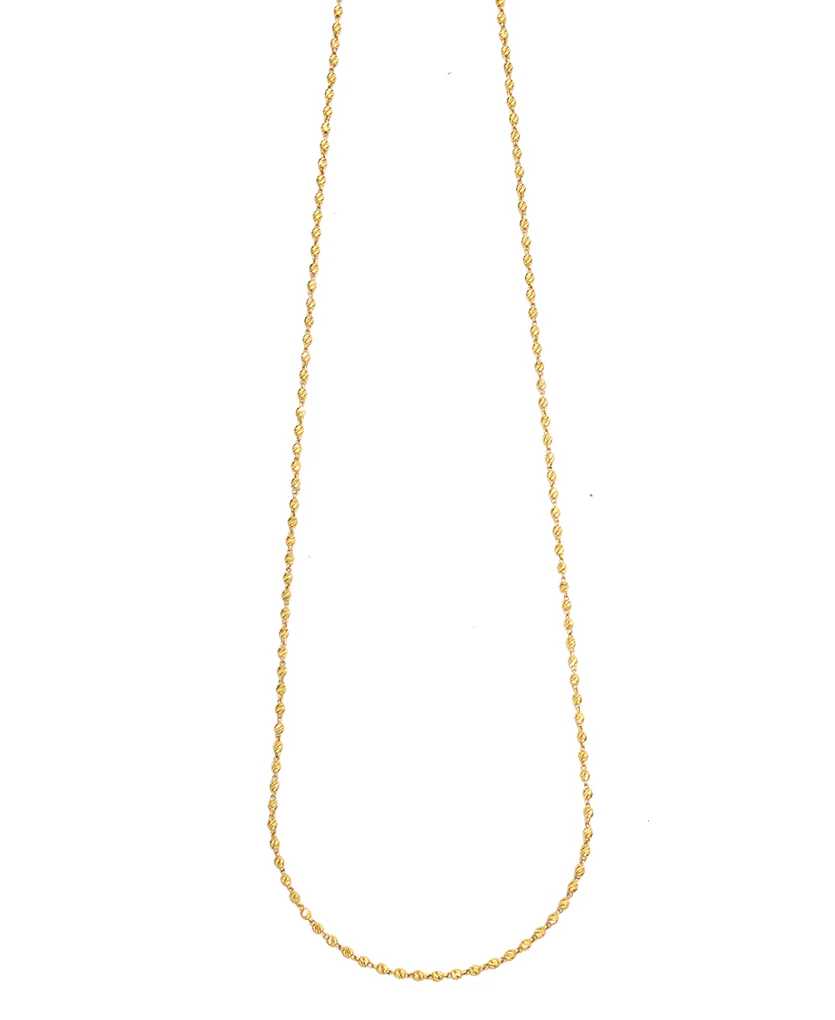 Vedic Grace Vertical Yellow Gold Traditional Necklace For Women - Image 4