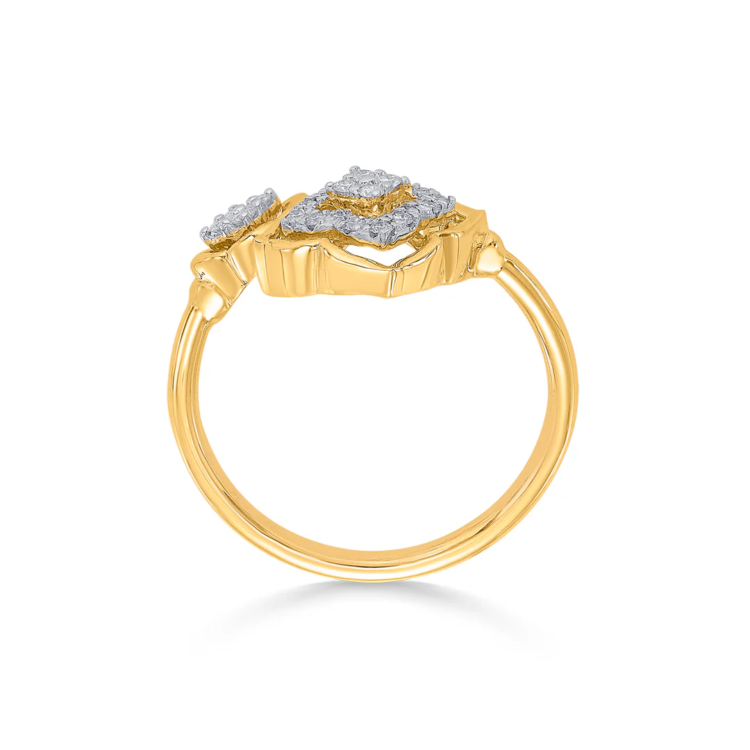 Vesper Gold & Diamond Fashion Ring For Women - Image 3