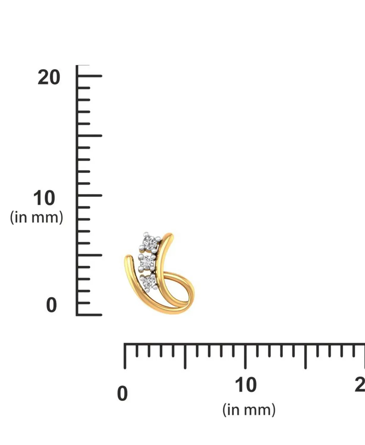 Vintage Verve Diamond Nosepin - Image 5