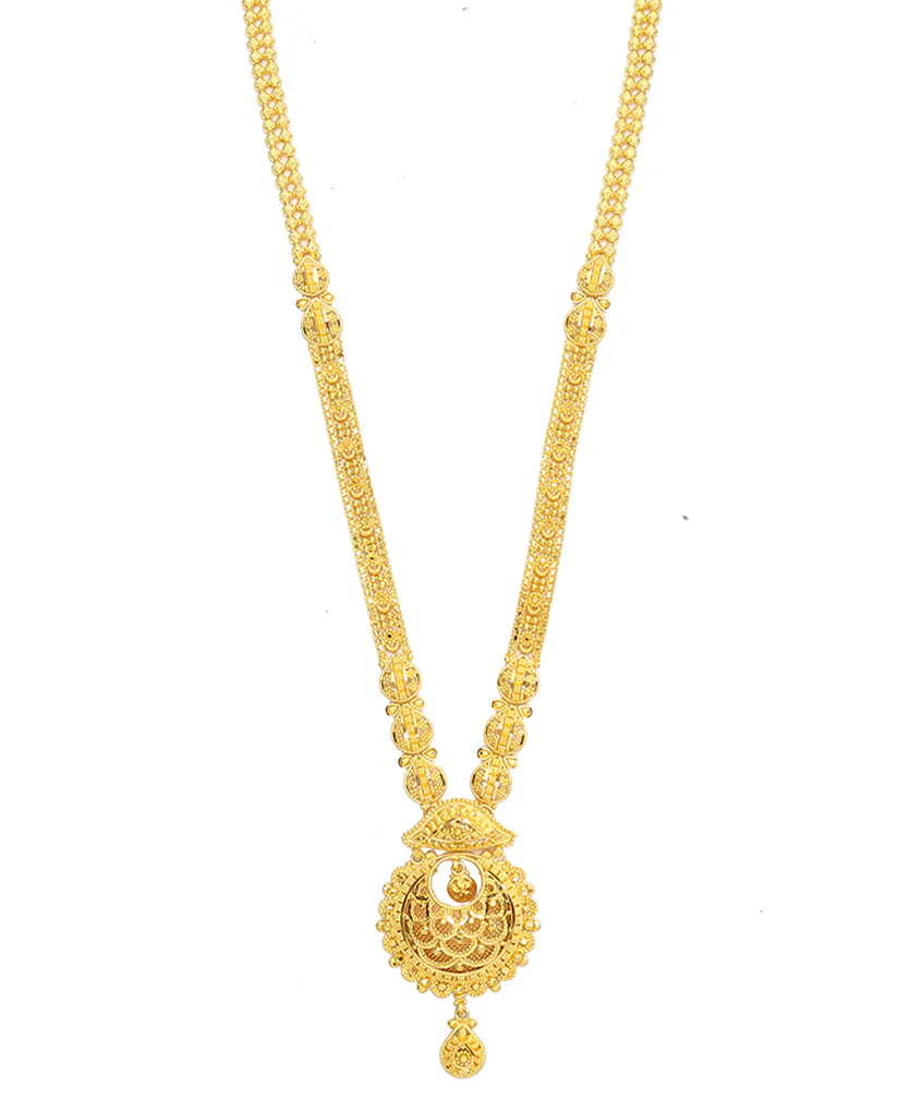 Virasat Charm Yellow Gold Necklace For Women - Image 4