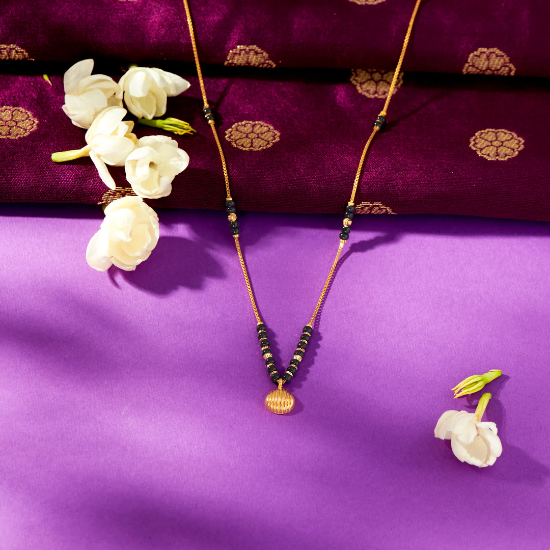 Wati Wonder Yellow Gold Wati Mani Mangalsutra For Women