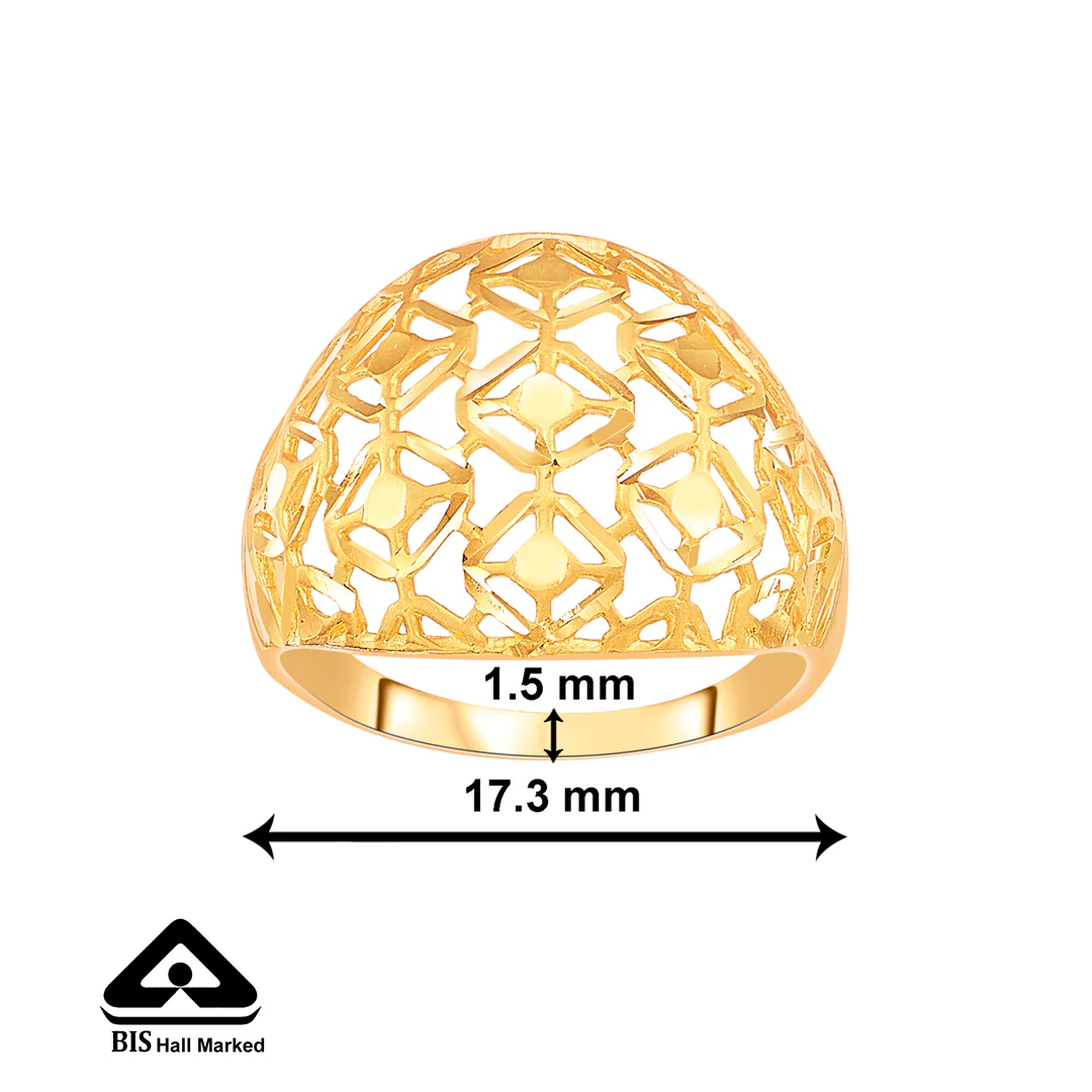 Webbed Wonder Gold Fashion Ring For Women - Image 2