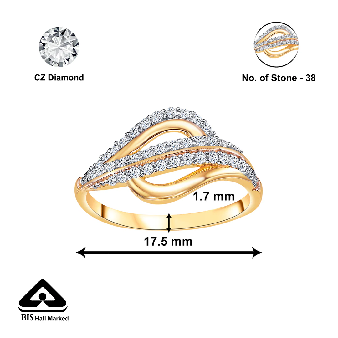 Whimsical Gold Fashion Ring For Women - Image 2