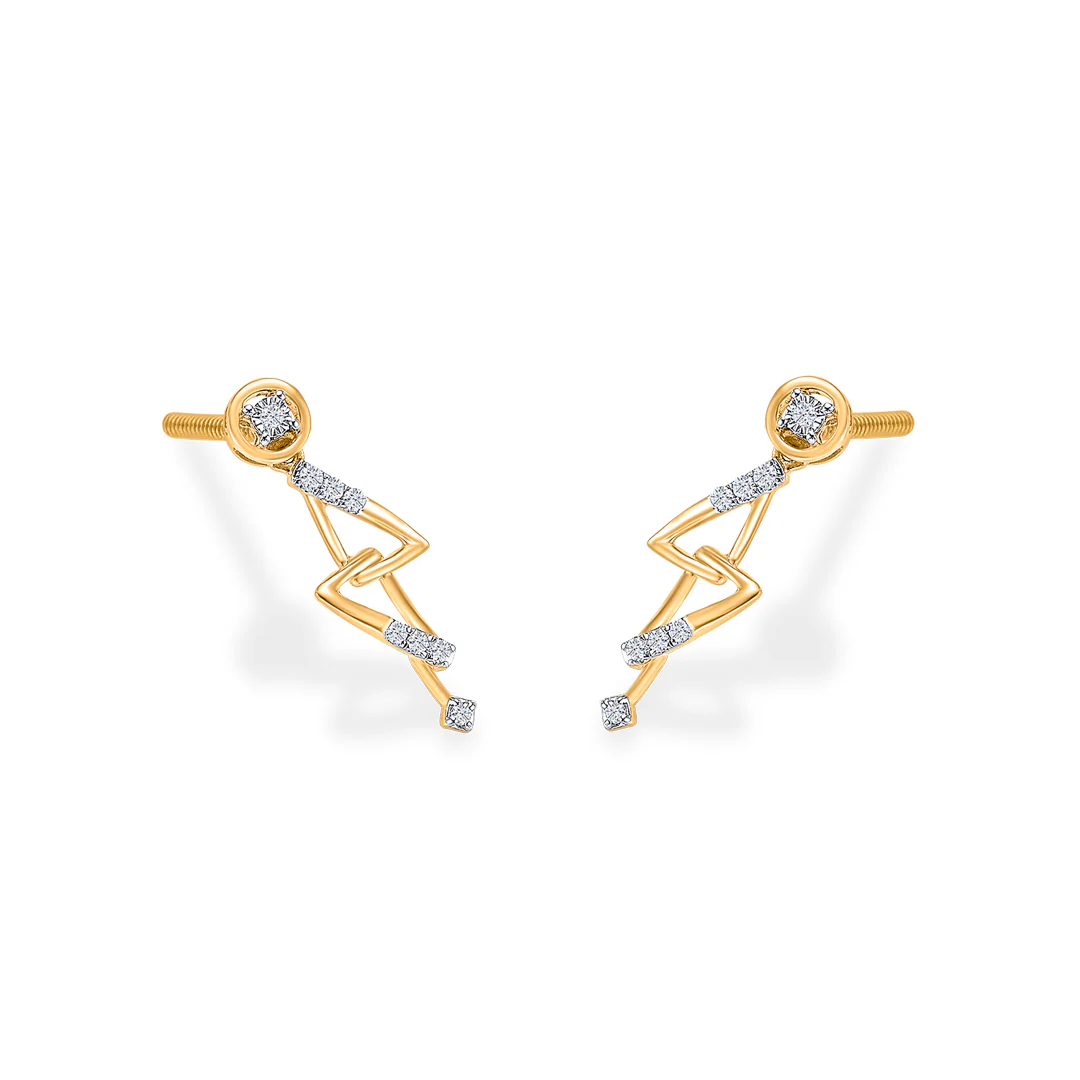 Wonder Gold & Diamond Drops & Dangler Earring For Women - Image 3