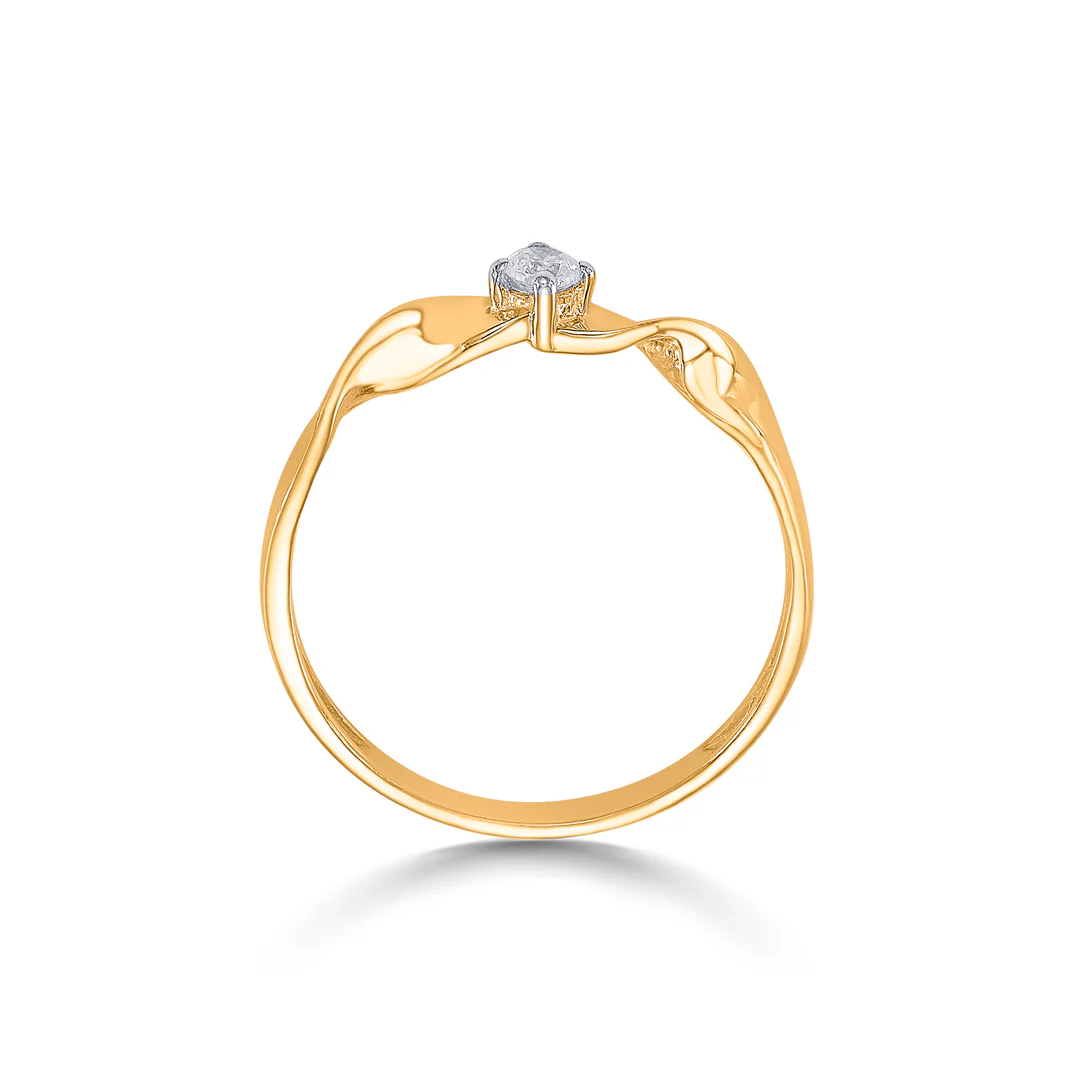 Zen Link Gold Casual Ring For Women - Image 4