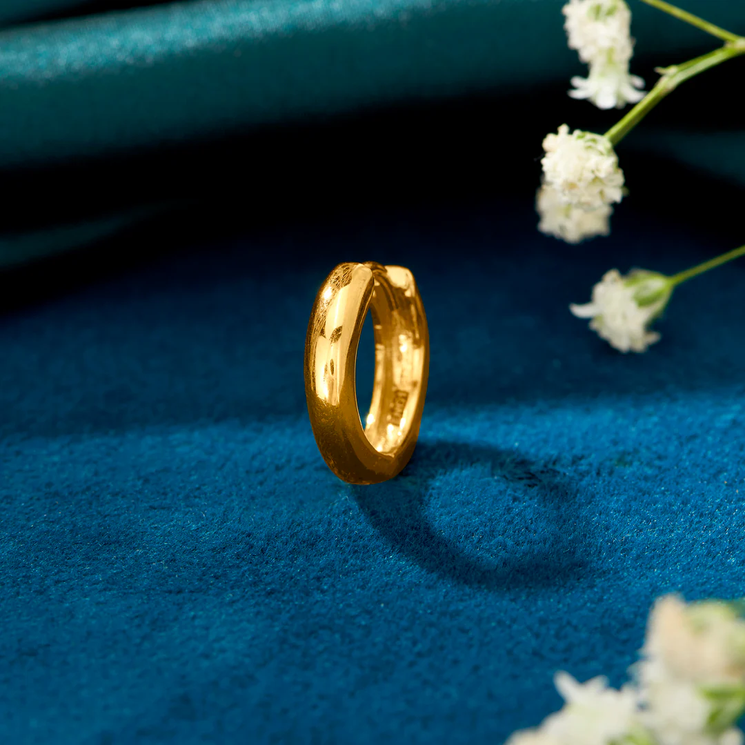 Zylo Swirl Bali Gold Men's Earring