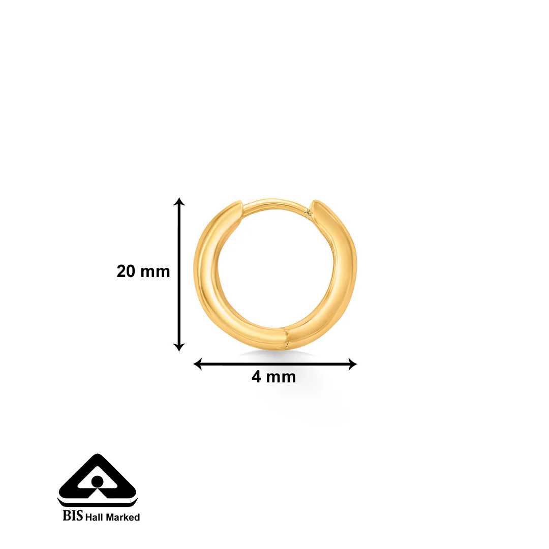 Zylo Swirl Bali Gold Men's Earring - Image 4